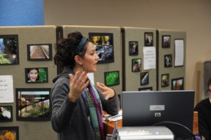 Laundi presents the collaborative problem solving process that includes multiple perspectives